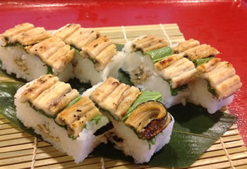 穴子の押し寿司